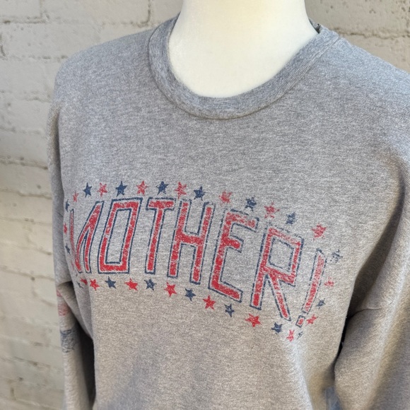 MOTHER The Drop Square Sweatshirt Mother Stars Size XS - Picture 8 of 14